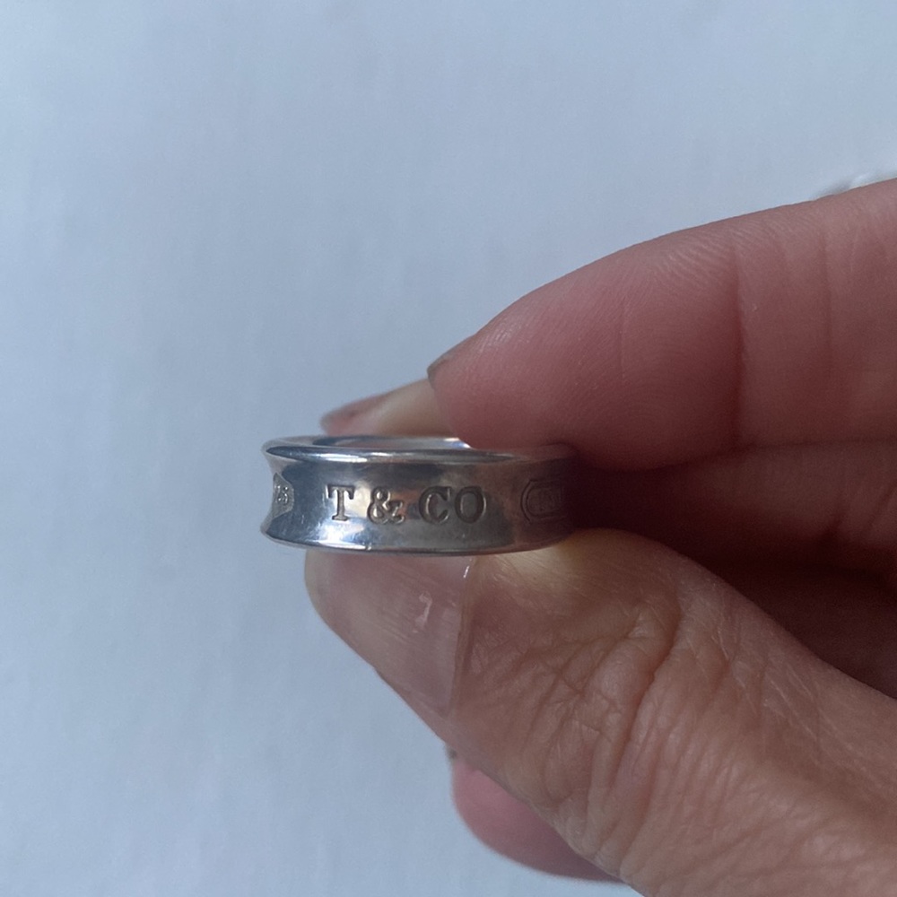 Tiffany & Co sterling silver ring size 6.5 logo T&Co
